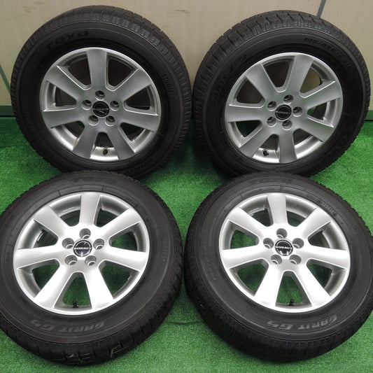 [送料無料]バリ溝！8.5分★スタッドレス BORBET 195/65R15 トーヨー ガリット G5 ボルベット 15インチ PCD100/5H★3072406IHス