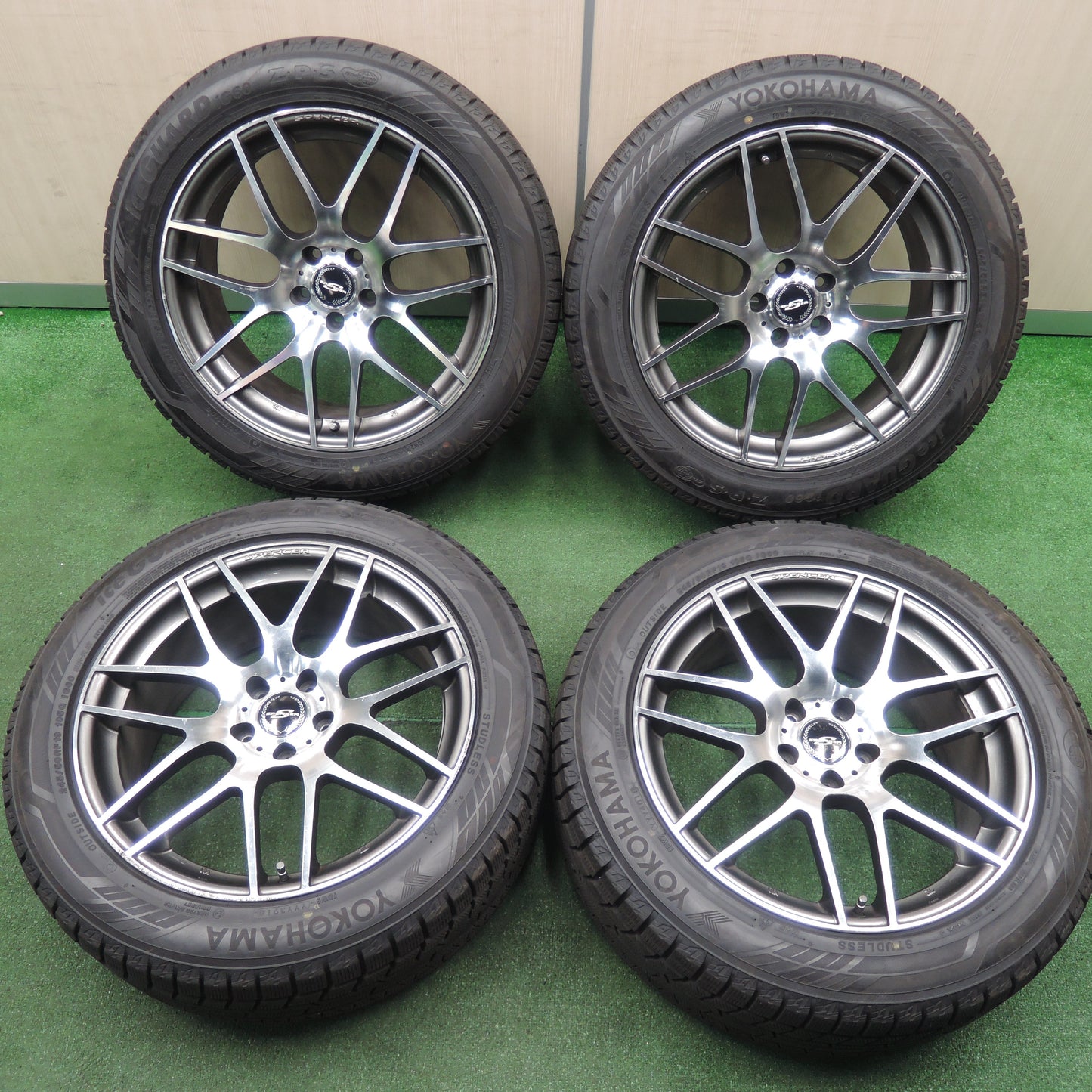 *送料無料*バリ溝！9.5分★BMW等 SPENCER 245/50R19 スタッドレス ヨコハマ アイスガード iG60 RFT スペンサー 19インチ PCD112/5H★3120115TNス