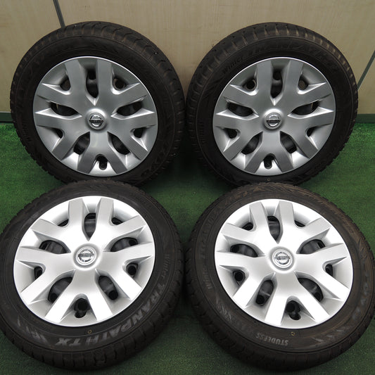 *送料無料*超バリ溝！9.5分以上★日産 リーフ 純正 スチール 205/55R16 スタッドレス トーヨー ウインター トランパス TX 16インチ PCD114.3/5H★3121004HAス