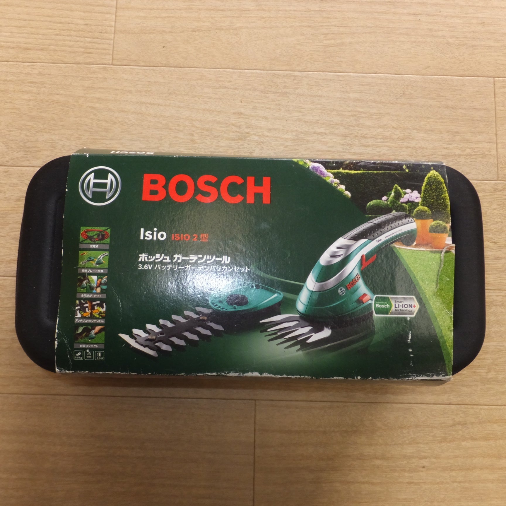 [送料無料] ★ボッシュ BOSCH ガーデンツール 3.6V バッテリーガーデンバリカンセット Isio ISIO2型　専用 延長ハンドル 付★