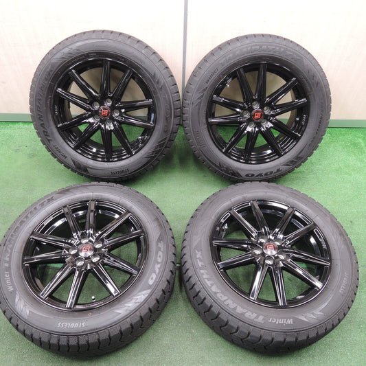 *送料無料*超バリ溝！22年！キレイ！9.5分以上★スタッドレス 225/60R17 トーヨー ウインター トランパス TX SEIN ザイン 17インチ PCD100/5H★3121605TNス