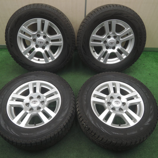 *送料無料*バリ溝！21年！キレイ！9.5分★トヨタ 150系 ランクル プラド 純正 265/60R18 スタッドレス トーヨー オブザーブ GSi-6 LS PCD139.7/6H★3111402TNス