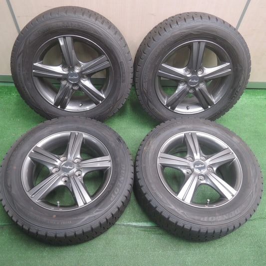 [送料無料]バリ溝！9分★スタッドレス 195/65R15 ダンロップ ウインターマックス WM01 EuroSpeed ユーロスピード 15インチ PCD114.3/5H★3101903SYス