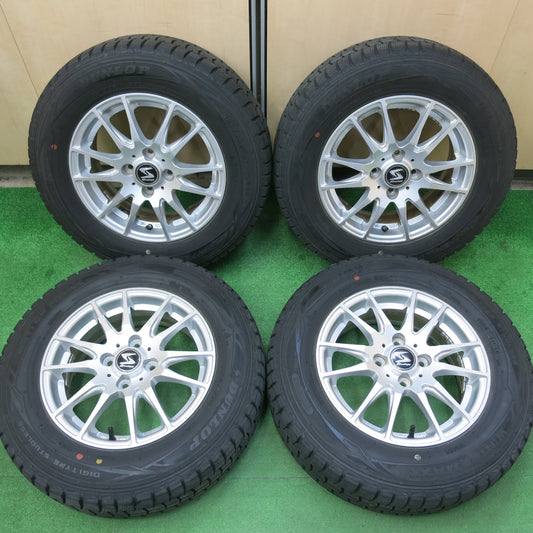 [送料無料]バリ溝！9分★スタッドレス 185/70R14 ダンロップ ウインターマックス WM01 Strategy ストラテジー 14インチ PCD100/4H★3042901ヒス