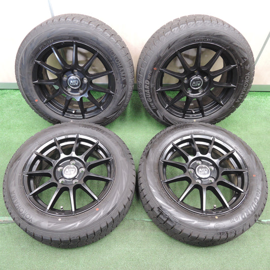 *送料無料*超バリ溝！21年！キレイ！ほぼ10分★ワーゲン等 MSW O・Z 195/60R16 スタッドレス ヨコハマ アイスガード iG70 16インチ PCD112/5H★3121408NJス