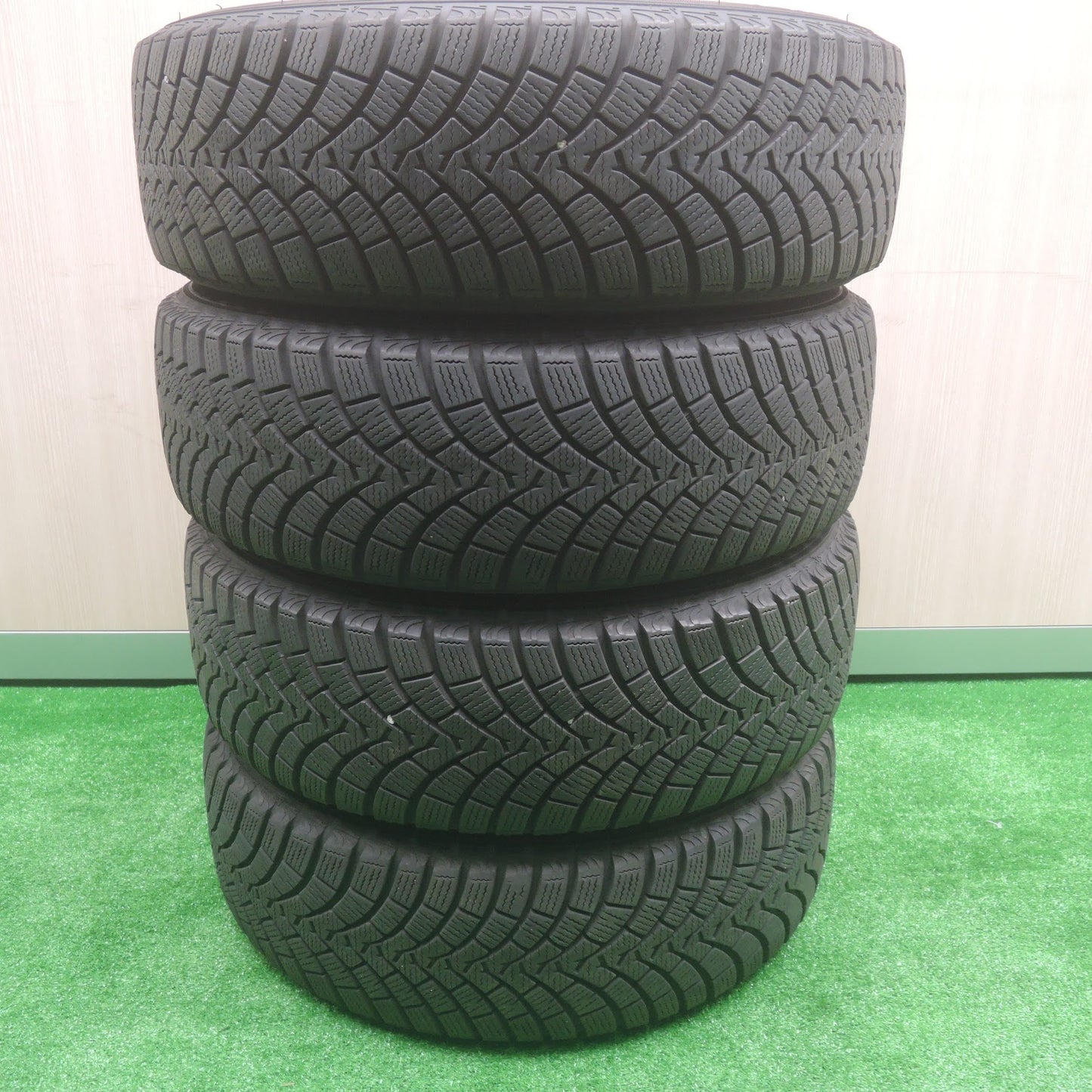 [送料無料]バリ溝！19年！キレイ！9分★スタッドレス 175/65R14 ファルケン エスピア W-ACE DUFACT デュファクト 14インチ PCD100/4H★3071802SYス