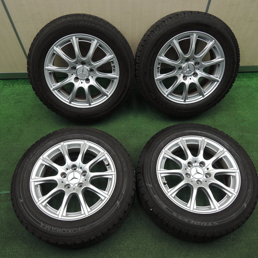 *送料無料*バリ溝！キレイ！9.5分★ベンツ W205 Cクラス 純正 205/60R16 スタッドレス ヨコハマ アイスガード iG50 PCD112/5H★3120903TNス