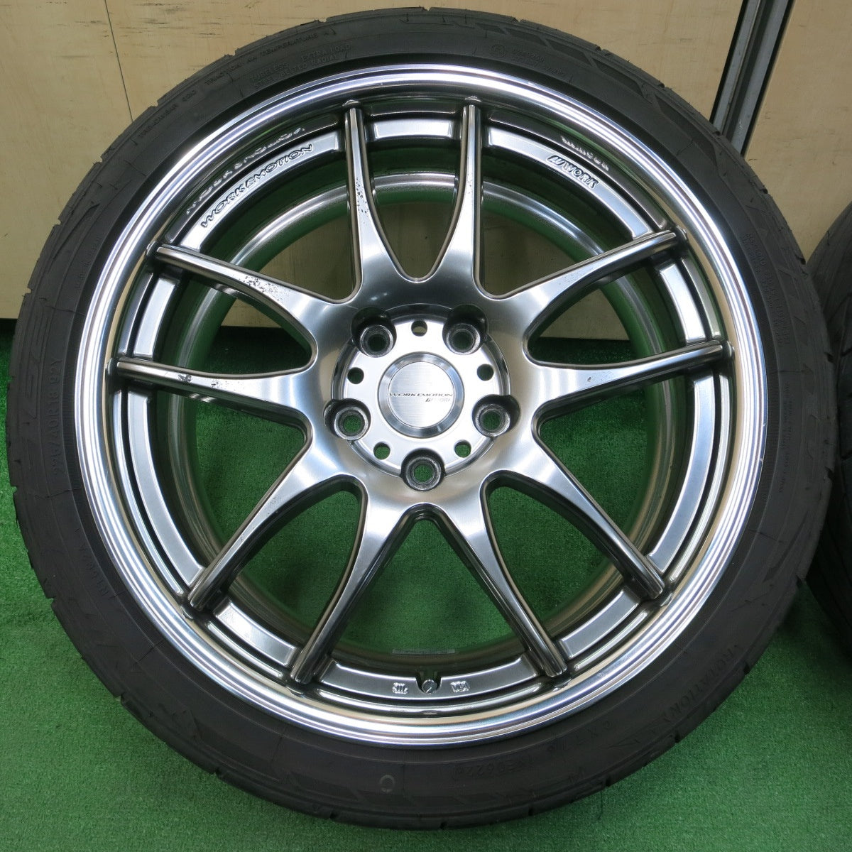 *送料無料*4本！22年★WORK EMOTION ECR2P 225/40R18 255/35R18 ニットー NT555 G2 ワークエモーション PCD114.3/5H★4012905イノ