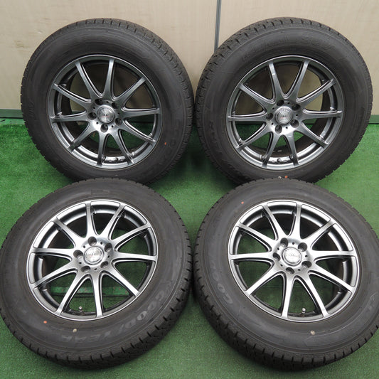 *送料無料*バリ溝！20年！綺麗！9.5分★スタッドレス 225/65R17 グッドイヤー アイスナビ SUV LOXARNY SPORT BADX ロクサーニ PCD114.3/5H★4010504HAス