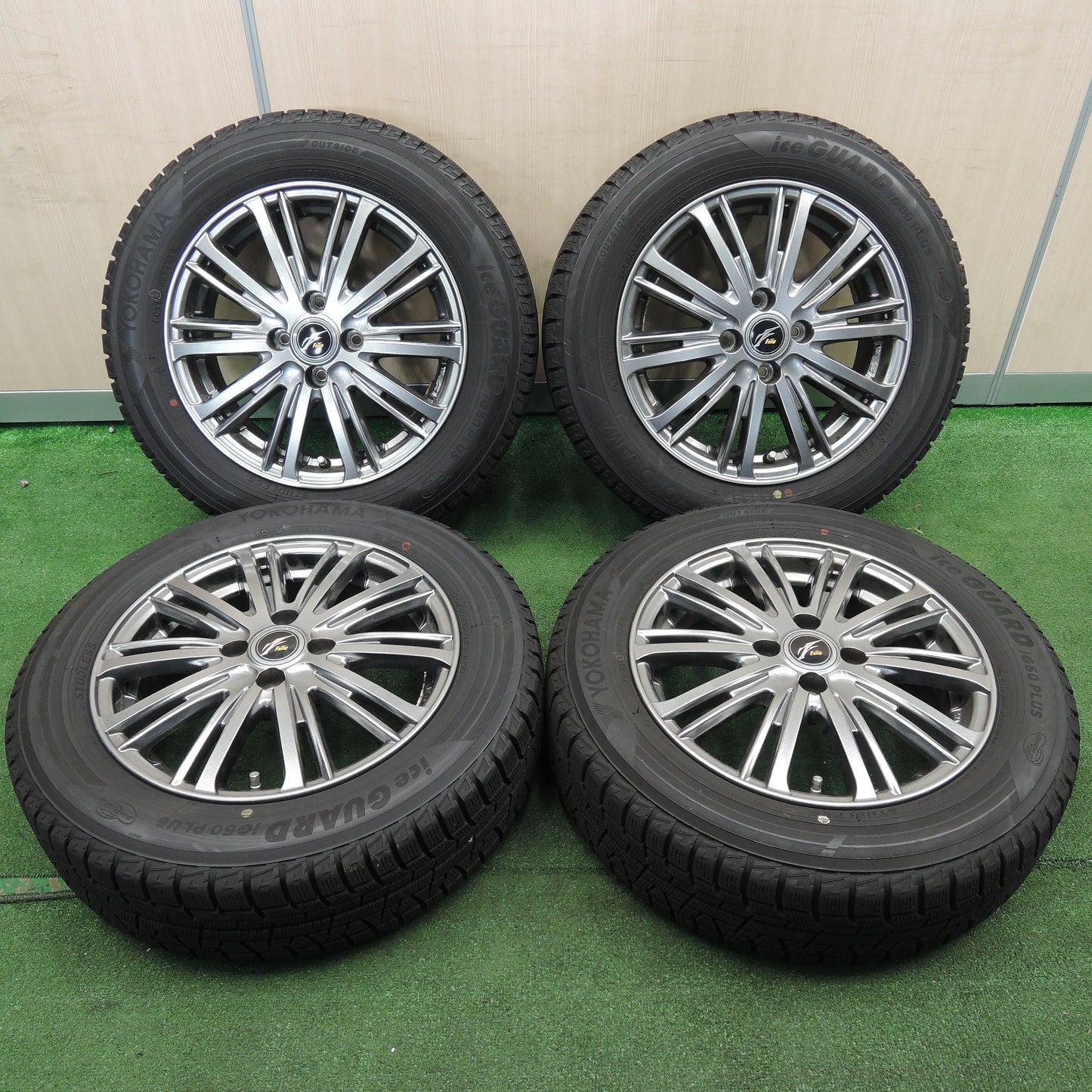 *送料無料*バリ溝！19年！綺麗！9.5分★スタッドレス 175/65R15 ヨコハマ アイスガード iG50 プラス Fang ファング 15インチ PCD100/4H★3112301NJス