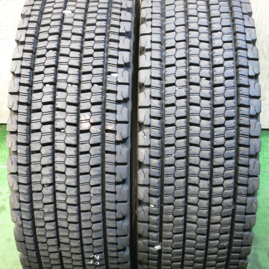 *送料無料* バリ溝！22年！9.5分★トラック タイヤ 265/70R19.5 140/138J スタッドレス ブリヂストン W900 19.5インチ★4021601クスタ