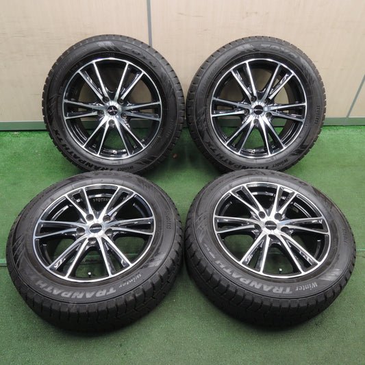 *送料無料* バリ溝！キレイ！9.5分★スタッドレス 215/60R17 トーヨー ウインター トランパス TX Laffite ラフィット 17インチ PCD114.3/5H★4030502TNス