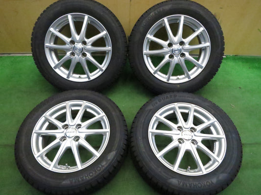 [送料無料]バリ溝！キレイ！ほぼ10分★スタッドレス 175/65R15 ヨコハマ アイスガード iG50 プラス JOKER weds ジョーカー 15インチ PCD100/4H★3021414Hス