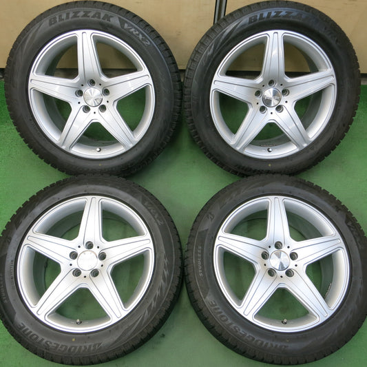 *送料無料*バリ溝！キレイ！9.5分★ベンツ BMW 等 AGA 245/50R18 スタッドレス ブリヂストン ブリザック VRX2 18インチ PCD112/5H★3103007イス