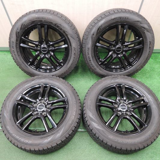 *送料無料*バリ溝！20年！9.5分以上★スタッドレス 205/60R16 ピレリ アイスアシンメトリコ プラス BALMINUM バルミナ 16インチ PCD114.3/5H★4010105HAス