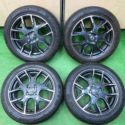 *送料無料*バリ溝！キレイ！9分★日産 E12 ノート ニスモ 純正 205/50R16 スタッドレス モモ NORTH POLE W-2 16インチ PCD100/4H★3120506イス