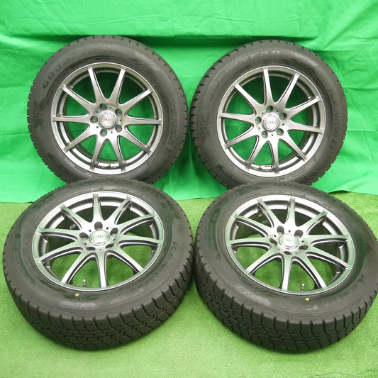 [送料無料]超バリ溝！キレイ！9.5分以上★LOXARNY SPORT BADX 215/60R17 スタッドレス グッドイヤー アイスナビ6 ロクサーニ 17インチ PCD114.3/5H★3062402Iス