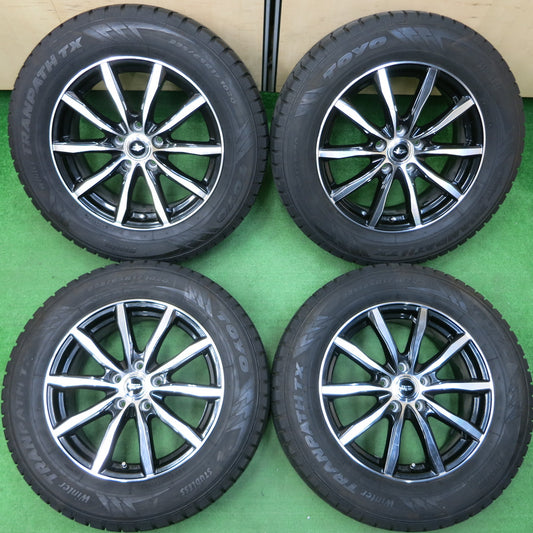 *送料無料*バリ溝！キレイ！9.5分★スタッドレス 225/65R17 トーヨー ウインター トランパス TX TEAD テッド 17インチ PCD114.3/5H★4011004イス