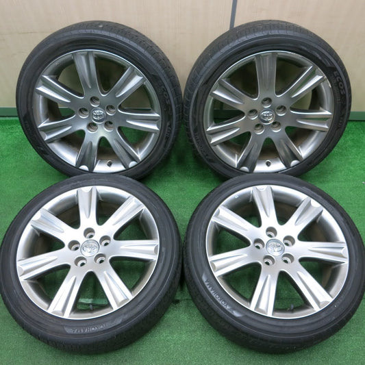 [送料無料]4本価格★トヨタ マークX ジオ 純正 225/45R18 ヨコハマ エコス ES31 18インチ PCD114.3/5H★3101414HAノ