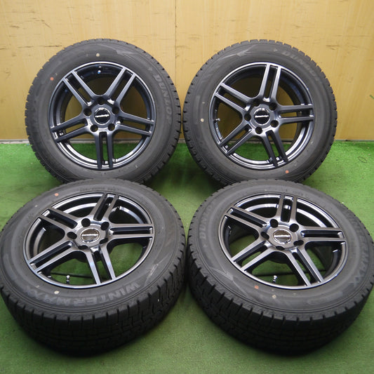 *送料無料*バリ溝！21年！綺麗！9.5分★ミニ 等 205/60R16 スタッドレス ダンロップ ウインターマックス WM02 Eurodesign ユーロデザイン PCD120/5H★3101802Hス