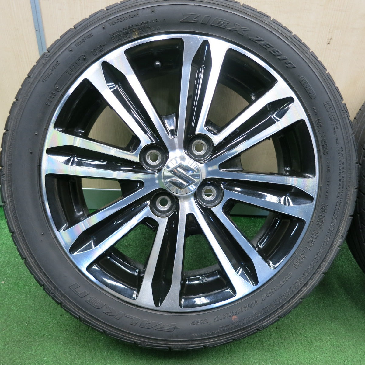 *送料無料* キレイ★ダイハツ タント 純正 165/55R15 ブリヂストン B250 ファルケン ZIEX ZE914 PCD100/4H★4030701TNノ