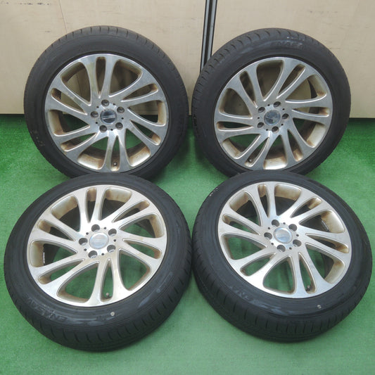 *送料無料* バリ溝！20年！9.5分★DESIGN WORKS 225/50R18 ダンロップ エナセーブ RV505 デザインワークス PCD114.3/5H★4020204SYノ