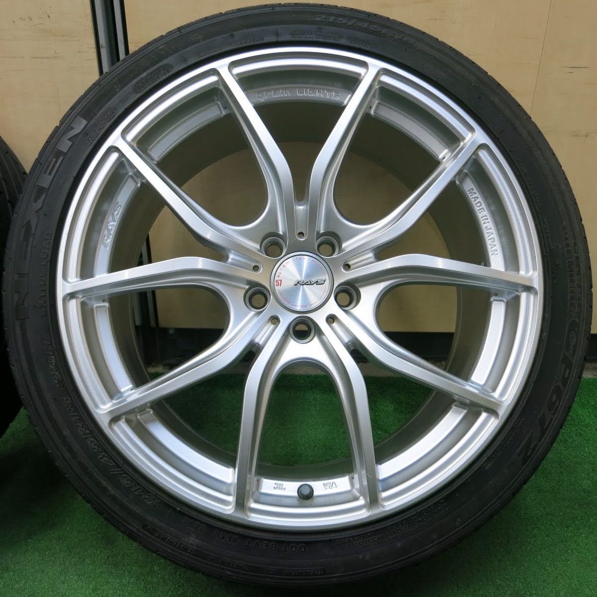 [送料無料]キレイ★RAYS 57FXX gram LIGHTS 215/45R18 ネクセン CP672 レイズ グラムライツ 18インチ PCD100/5H★3092103イノ