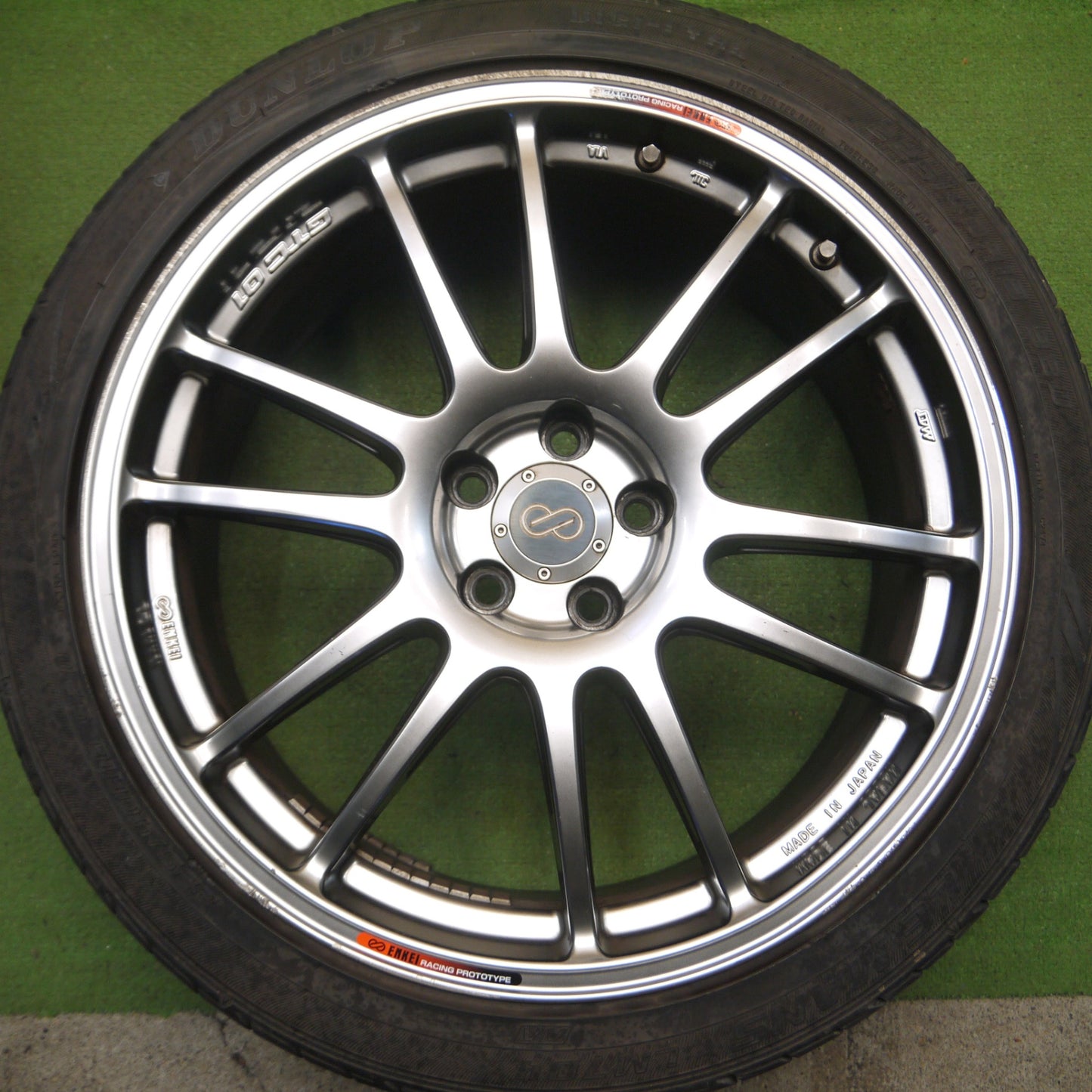 *送料無料* キレイ★86 BRZ等 ENKEI GTC01 225/40R18 ダンロップ ディレッツァ DZ101 LE MANS LM704 エンケイ PCD100/5H★4031304Hノ