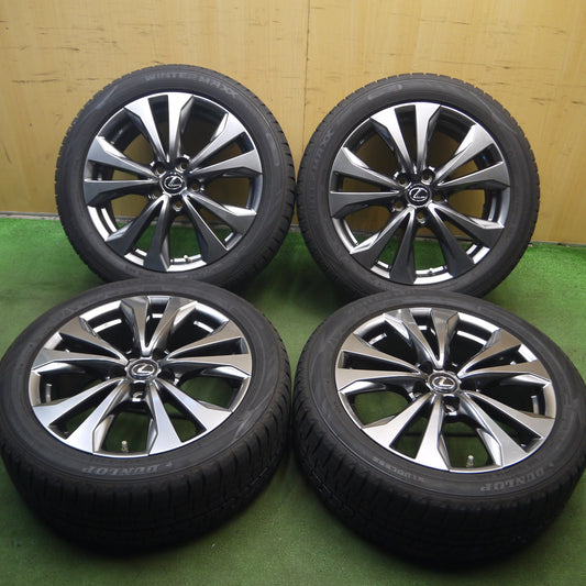 *送料無料*キレイ★レクサス UX250h Fスポーツ 純正 225/50R18 スタッドレス ダンロップ ウインターマックス WM02 DSST PCD114.3/5H★4011903Hス