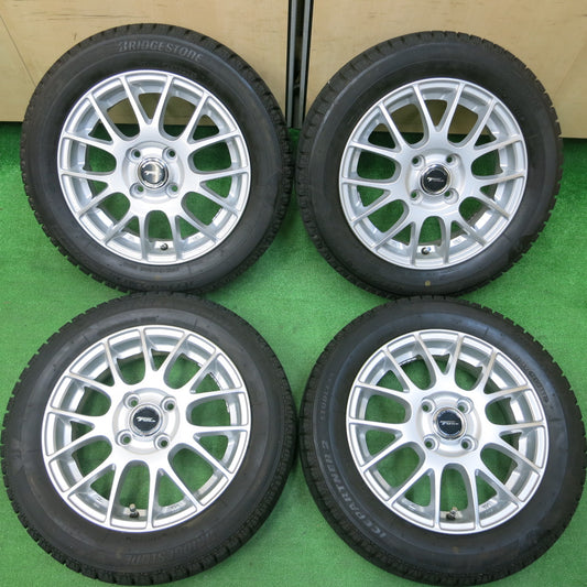 *送料無料*バリ溝！キレイ！ほぼ10分★スタッドレス 155/65R14 ブリヂストン アイスパートナー2 TOPRUN トップラン 14インチ PCD100/4H★3121905イス