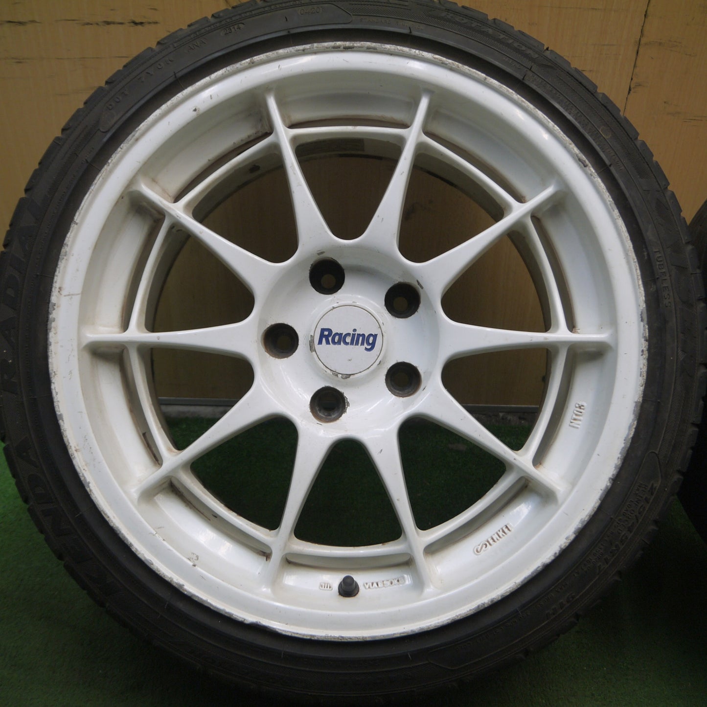 *送料無料* 2本価格★Racing ENKEI NT03 215/45R17 ケンダ ラジアル カイザー 17インチ エンケイ PCD114.3/5H★4030608Hノ