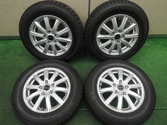 *送料無料*バリ溝！19年！8.5分★スタッドレス 195/65R15 ブリヂストン アイスパートナー2 BALMINUM バルミナ PCD114.3/5H★3111120HAス