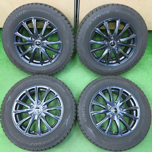 *送料無料* バリ溝！21年！キレイ！ほぼ10分★スタッドレス 215/60R16 ダンロップ ウインターマックス WM02 WAREN ヴァーレン 16インチ PCD114.3/5H★4030801イス