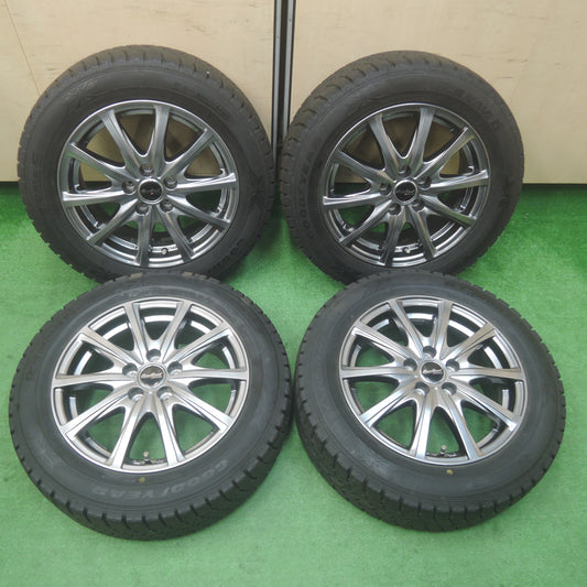 *送料無料*バリ溝！20年！綺麗！9.5分★スタッドレス 185/60R15 グッドイヤー アイスナビ6 EuroSpeed MANARAY SPORT 15インチ PCD100/5H★3120807SYス