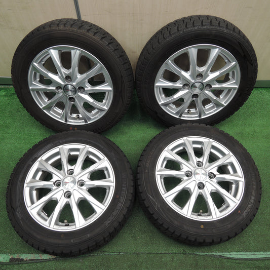 *送料無料*バリ溝！20年！9.5分★スタッドレス 155/65R14 ダンロップ ウインターマックス WM02 JOKER ジョーカー 14インチ PCD100/4H★3121101NJス