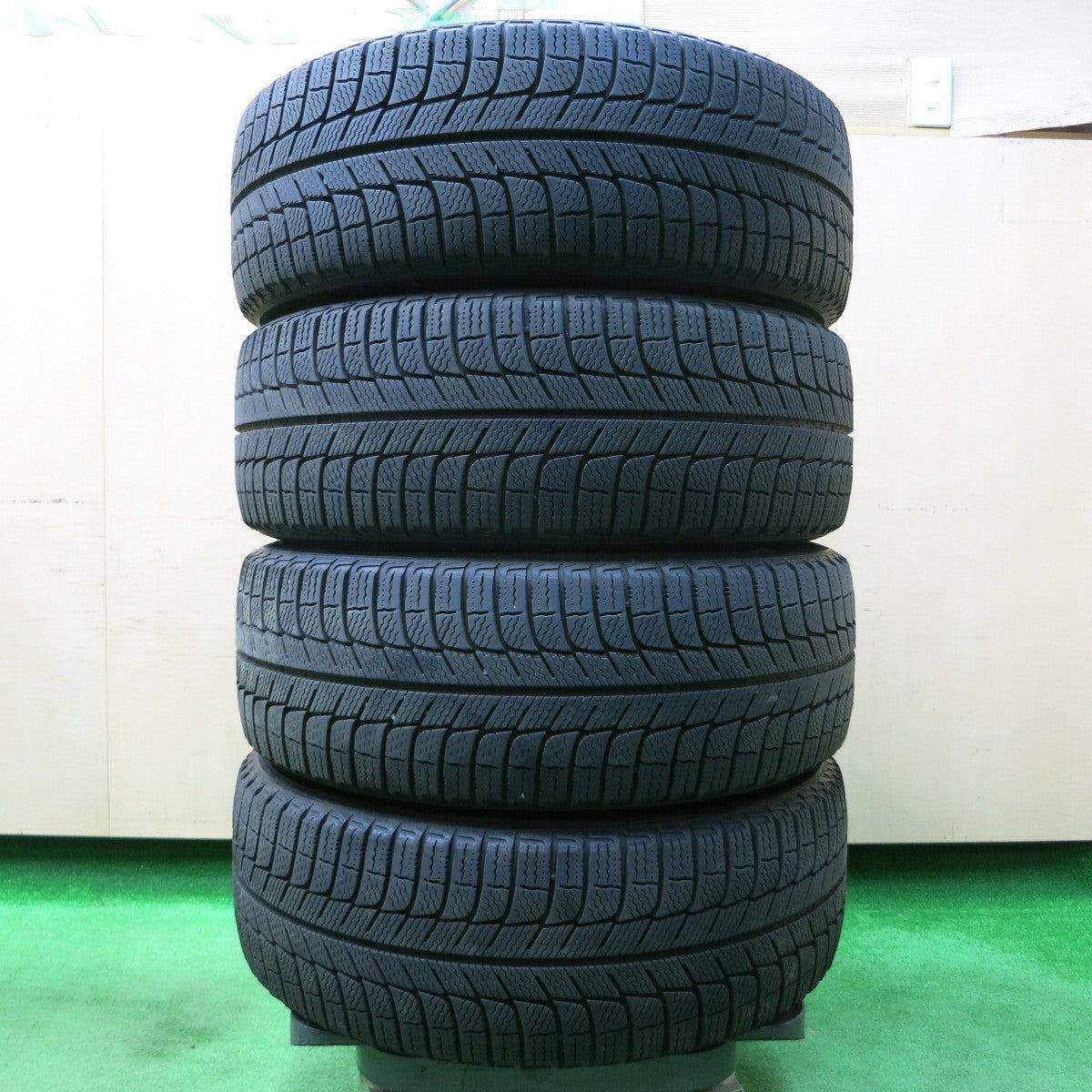 *送料無料*キレイ★日産 S15 シルビア 純正 205/55R16 スタッドレス ミシュラン X-ICE3+ 16インチ PCD114.3/5H★4013017イス