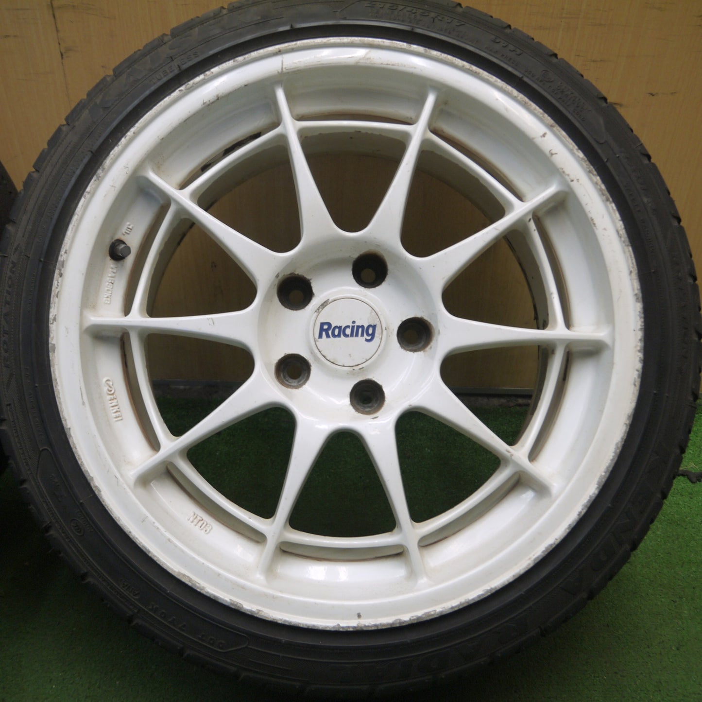 *送料無料* 2本価格★Racing ENKEI NT03 215/45R17 ケンダ ラジアル カイザー 17インチ エンケイ PCD114.3/5H★4030608Hノ