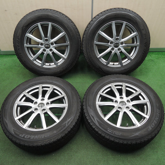 *送料無料*バリ溝！キレイ！9分★スタッドレス 225/65R17 ダンロップ ウインターマックス SJ8 STRANGER ストレンジャー 17インチ PCD114.3/5H★4011408TNス