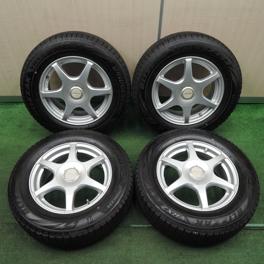 *送料無料*バリ溝！21年！キレイ！9.5分★スタッドレス 195/65R15 ブリヂストン ブリザック VRX2 ZAPPER weds 15インチ PCD114.3/5H★3122103NJス