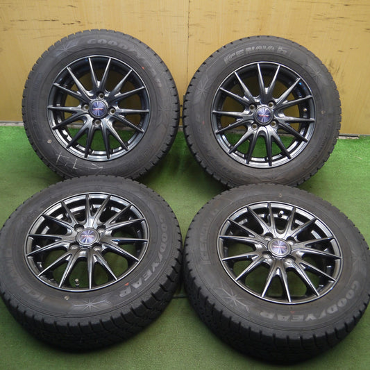 *送料無料* バリ溝！キレイ！8.5分★スタッドレス 175/70R14 グッドイヤー アイスナビ6 VELVA SPORTZ ヴェルヴァ 14インチ PCD100/4H★4021413Hス