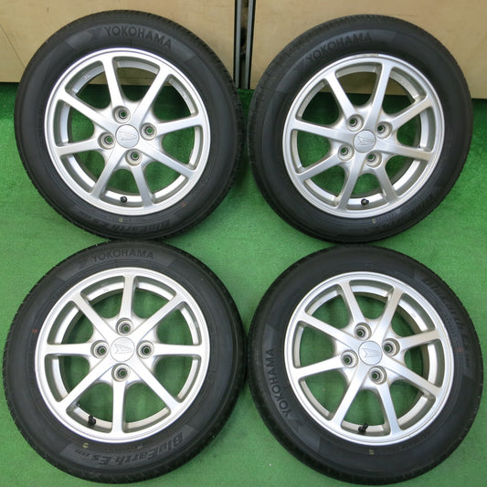 *送料無料*バリ溝！22年！キレイ！8.5分★ダイハツ ミライース 純正 155/65R14 ヨコハマ BluEarth-ES ES32 14インチ PCD100/4H★4010507イノ