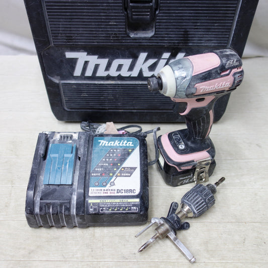 [送料無料] ◆makita マキタ 充電式インパクトドライバ TD147D 14.4V BL1430 バッテリー 充電器付き 電動工具◆