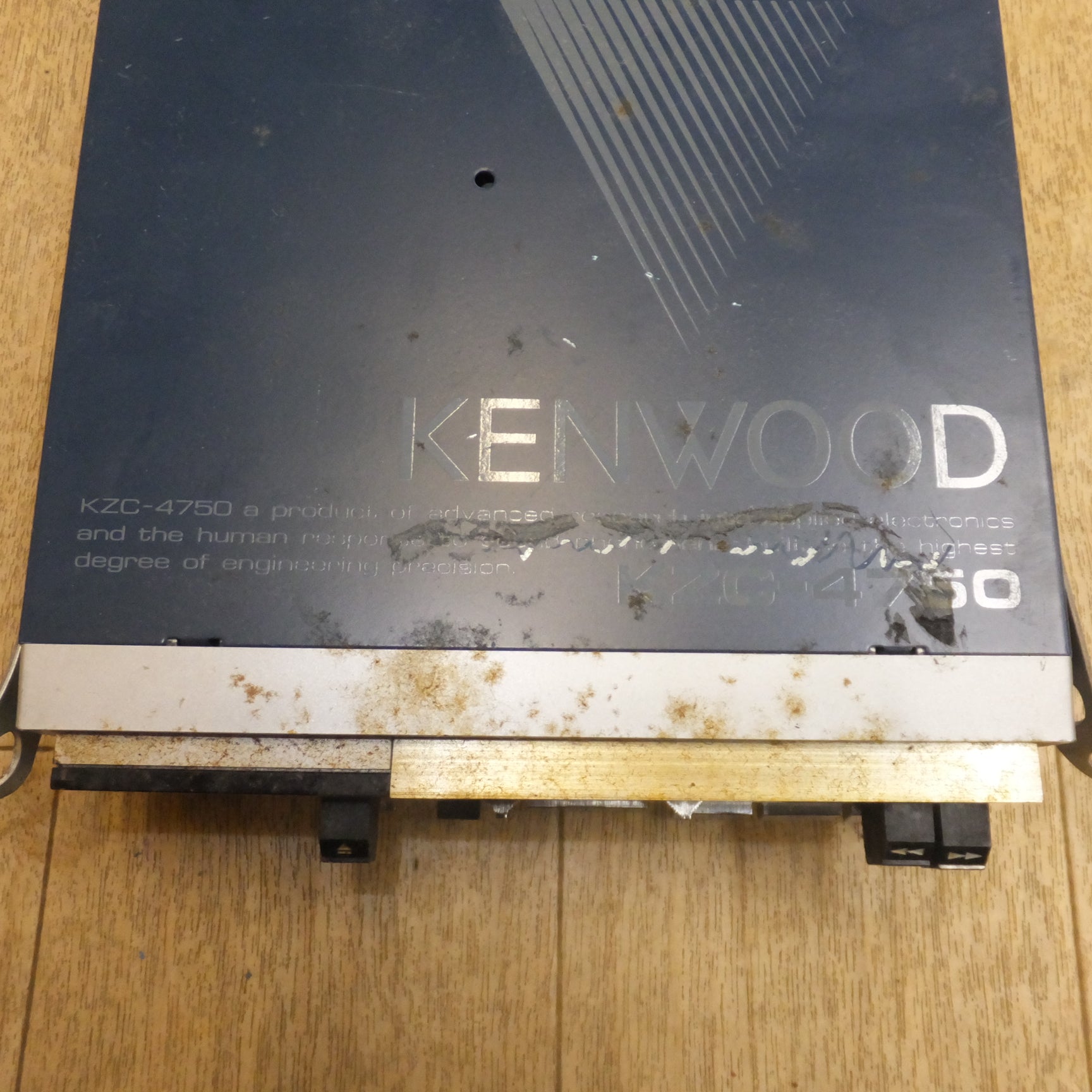 [送料無料]現状品★ケンウッド KENWOOD カセットデッキ CASSETTE AMPLIFIER KZC-4750　旧車 当時物 昭和レトロ★