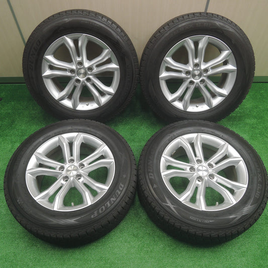 [送料無料]バリ溝！キレイ！9.5分★AGA 225/65R17 スタッドレス ダンロップ ウインターマックス SJ8 17インチ PCD114.3/5H★3070708SYス