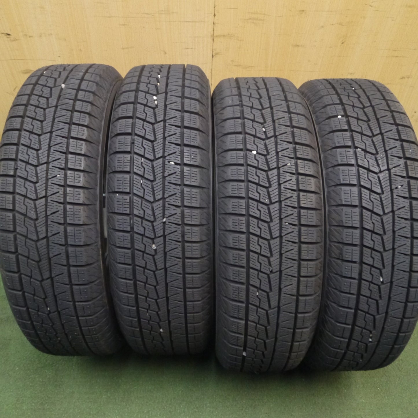 *送料無料* 超バリ溝！22年！キレイ！ほぼ10分★スタッドレス 165/60R15 ヨコハマ アイスガード iG70 BALMINUM バルミナ 15インチ PCD100/4H★4021303Hス