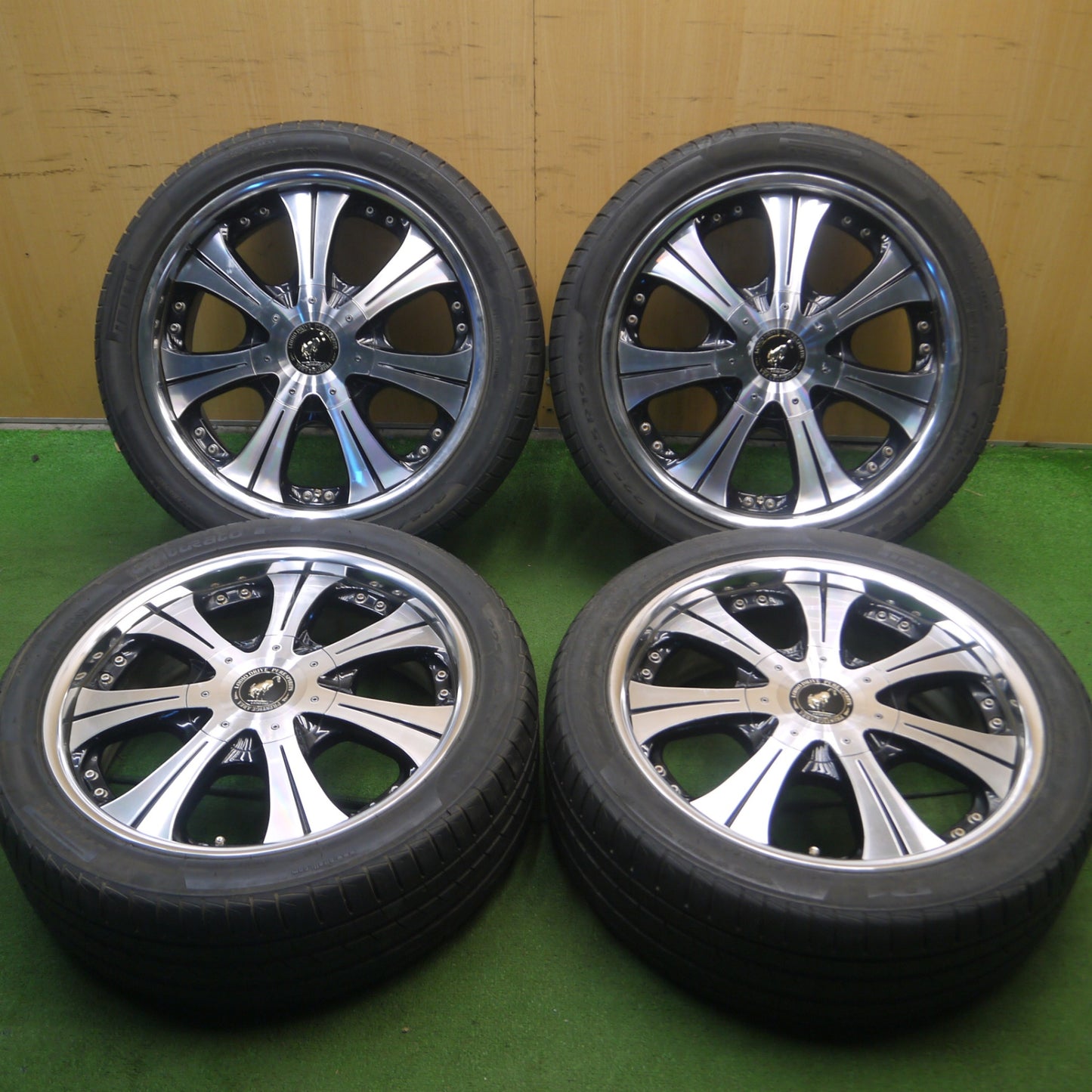 *送料無料* 4本価格★ロデオ ドライブ PURE SPIRITS HUSSAR SUPER STAR 225/45R19 ピレリ Cinturato P1 PCD139.7/6H★4022009Hノ