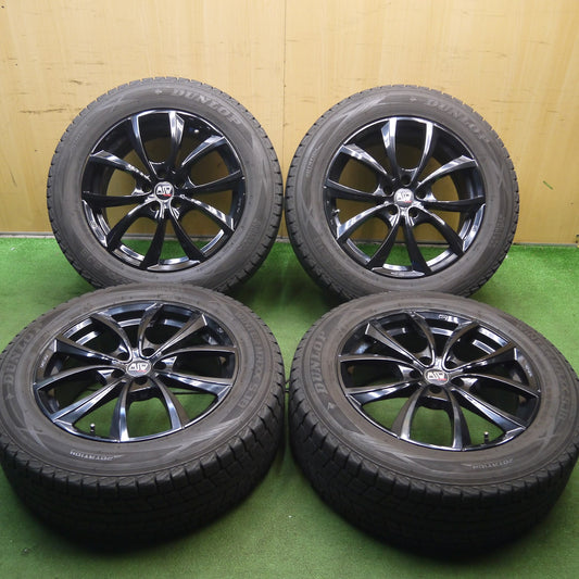 [送料無料]バリ溝！キレイ！9分★ボルボ 等 235/60R18 MSW by O・Z スタッドレス ダンロップ ウインターマックス SJ8 18インチ OZ PCD108/5H★3072403Hス