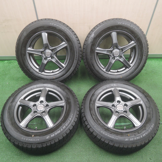 *送料無料*超バリ溝！22年！キレイ！ほぼ10分★スタッドレス 205/65R16 ブリヂストン アイスパートナー2 TOPRUN トップラン 16インチ PCD114.3/5H★3110712NJス