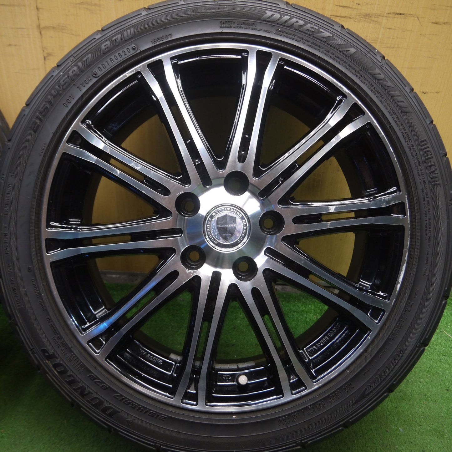 *送料無料* バリ溝！20年！9分★SCHWERT SC1M 215/45R17 ダンロップ DIREZZA DZ101 シュバート 17インチ PCD114.3/5H★4022602Hノ