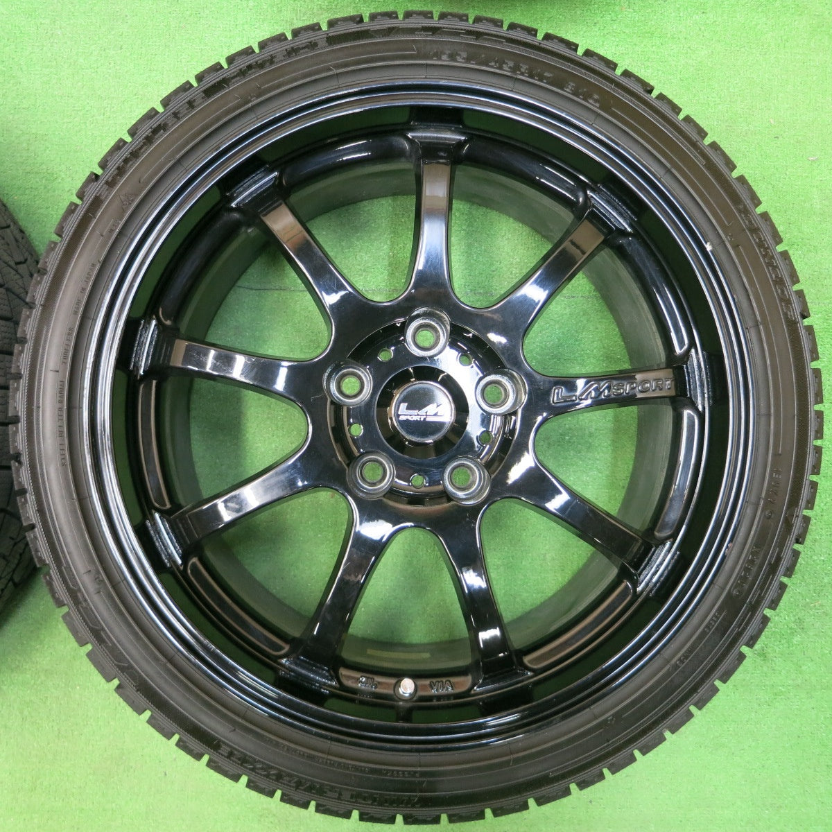 *送料無料* バリ溝！20年！9.5分★スタッドレス LM SPORT 195/45R17 ダンロップ ウインターマックス 03 LMスポーツ 17インチ PCD114.3/5H★4021706イス